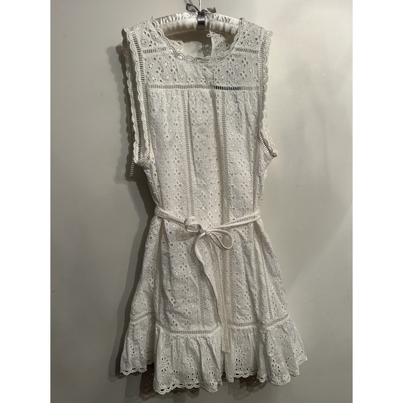 Dresses & Skirts - Kavari AU Women's  Cotton White Eyelet Dress Size Medium‎